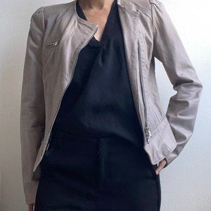 Italian True Soft Leather Biker Jacket | Brand King Kong Italian Size 44 – US M